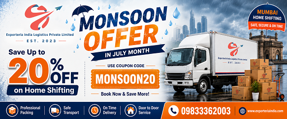 July monsoon offer for home shifting in Delhi